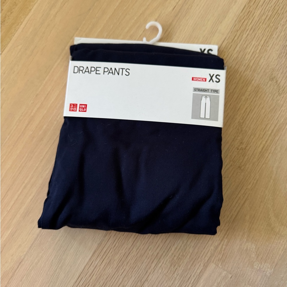 NWT Uniqlo XS Women’s Drape Pants - Navy